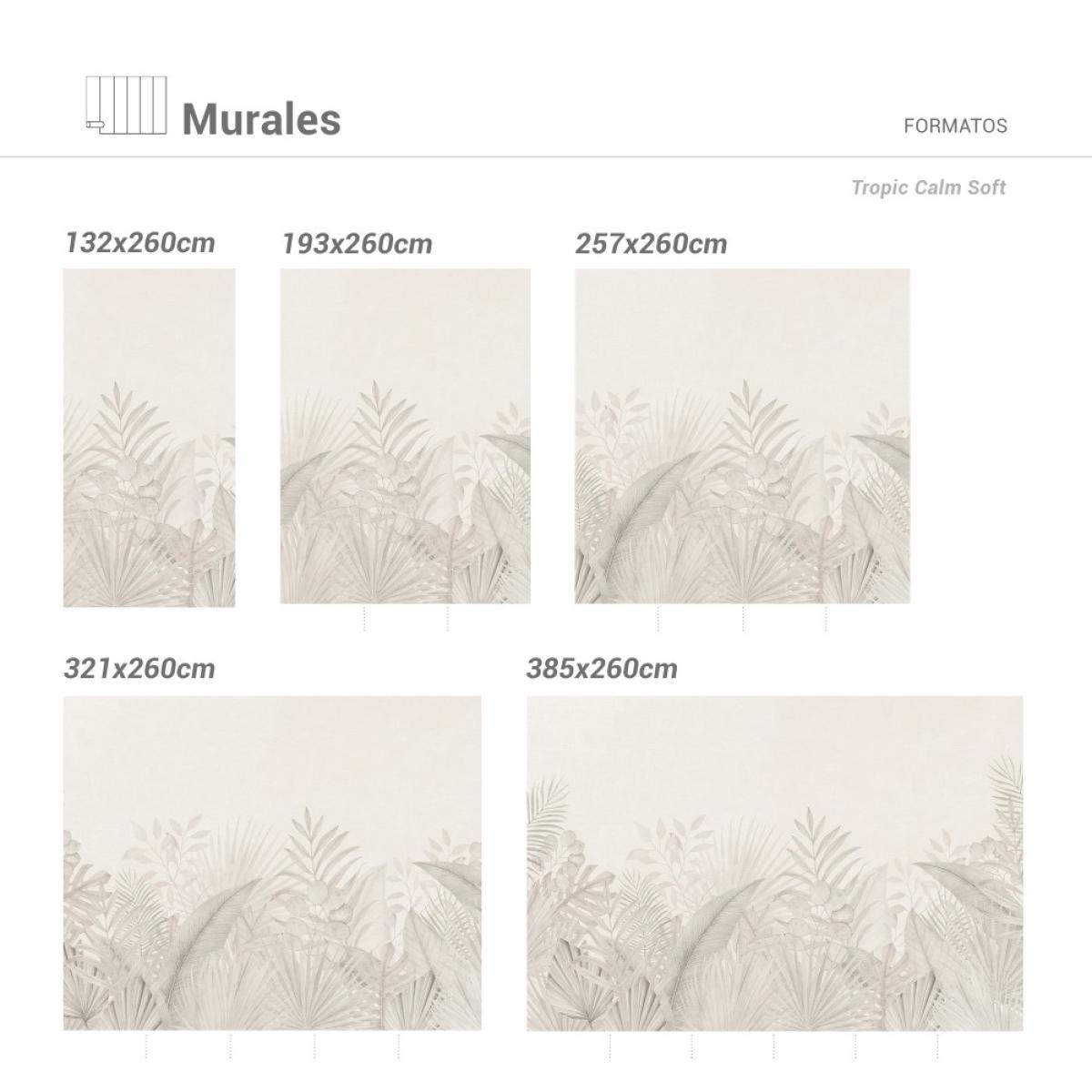 Mural autoadhesivo canvas TROPIC CALM