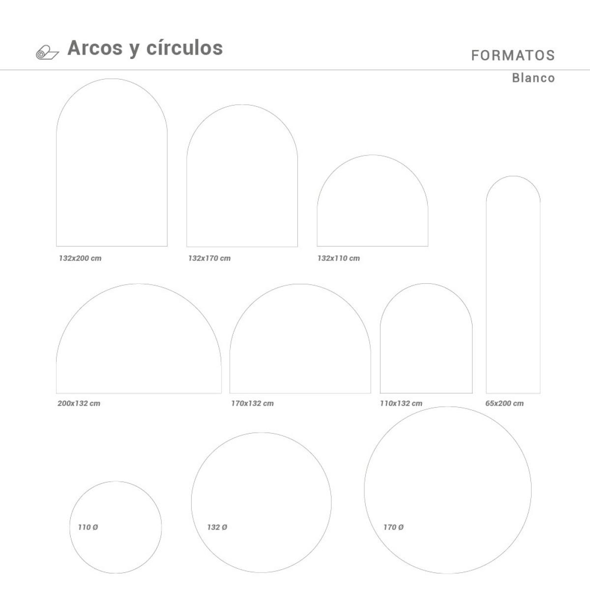 Arco pintado vinílico autoadhesivo BLANCO