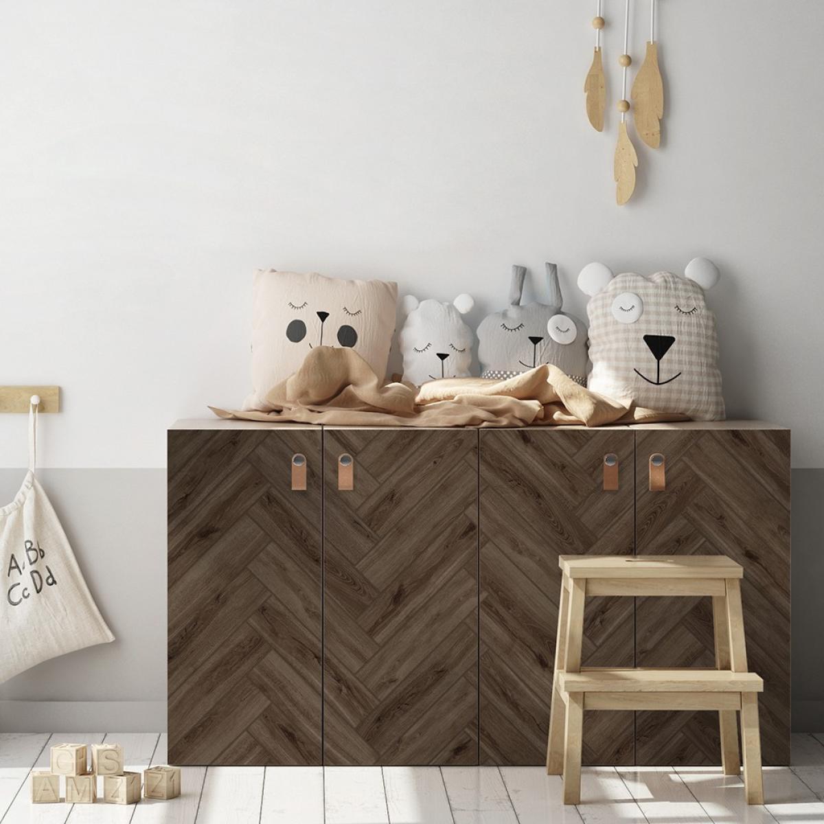 Vinilo autoadhesivo Low Cost mate  MADERA AGER MUD