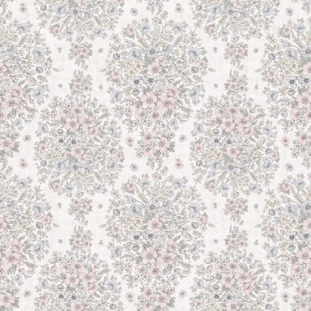 Rollo de papel pintado baño de dos paneles autoadhesivos texart FLOWERBOMB