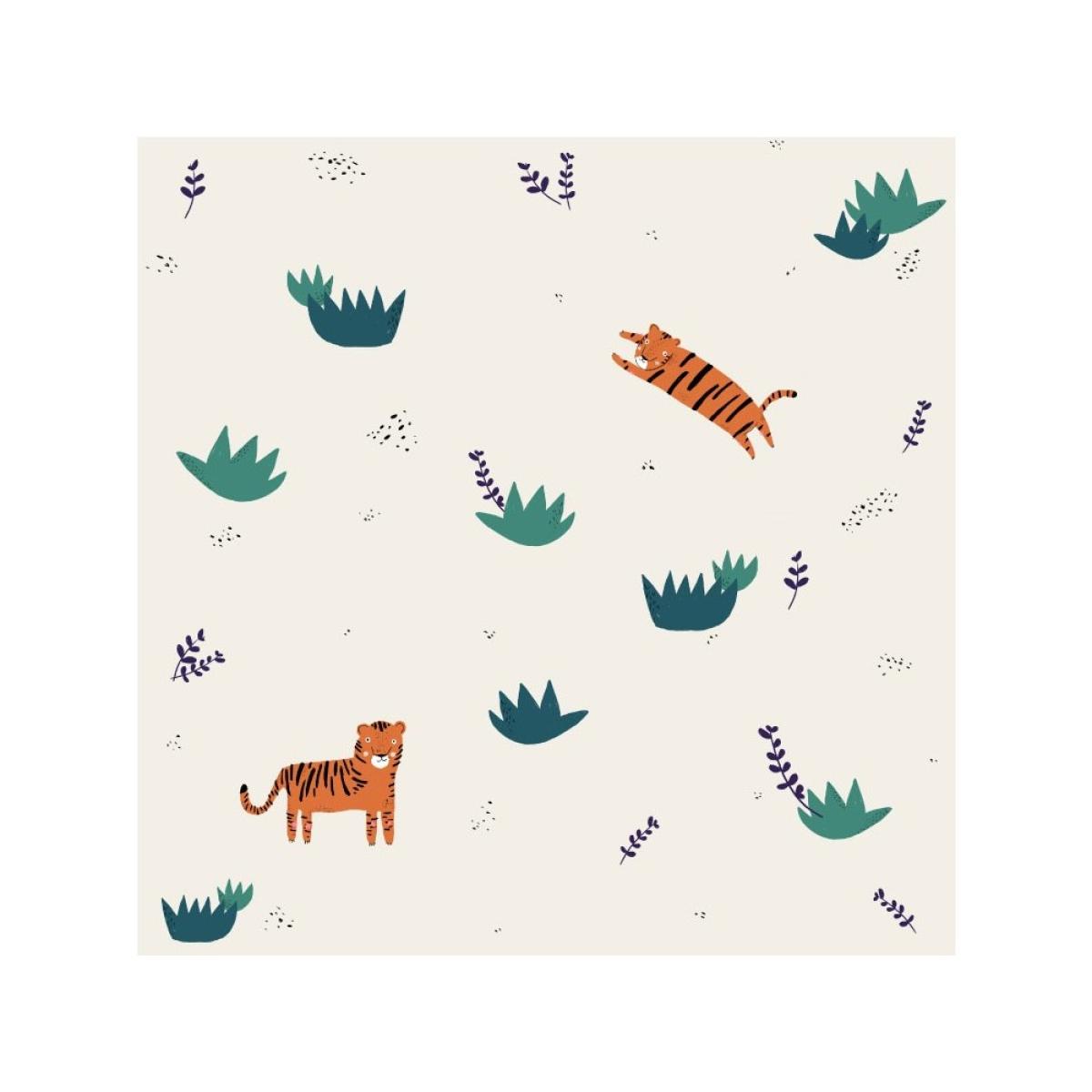 Rollo de papel pintado infantil de dos paneles autoadhesivos canvas ROAR