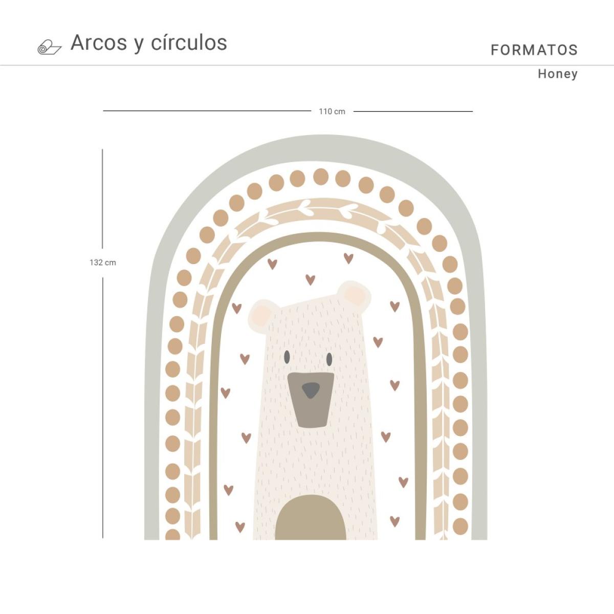 Arco pintado vinílico autoadhesivo HONEY