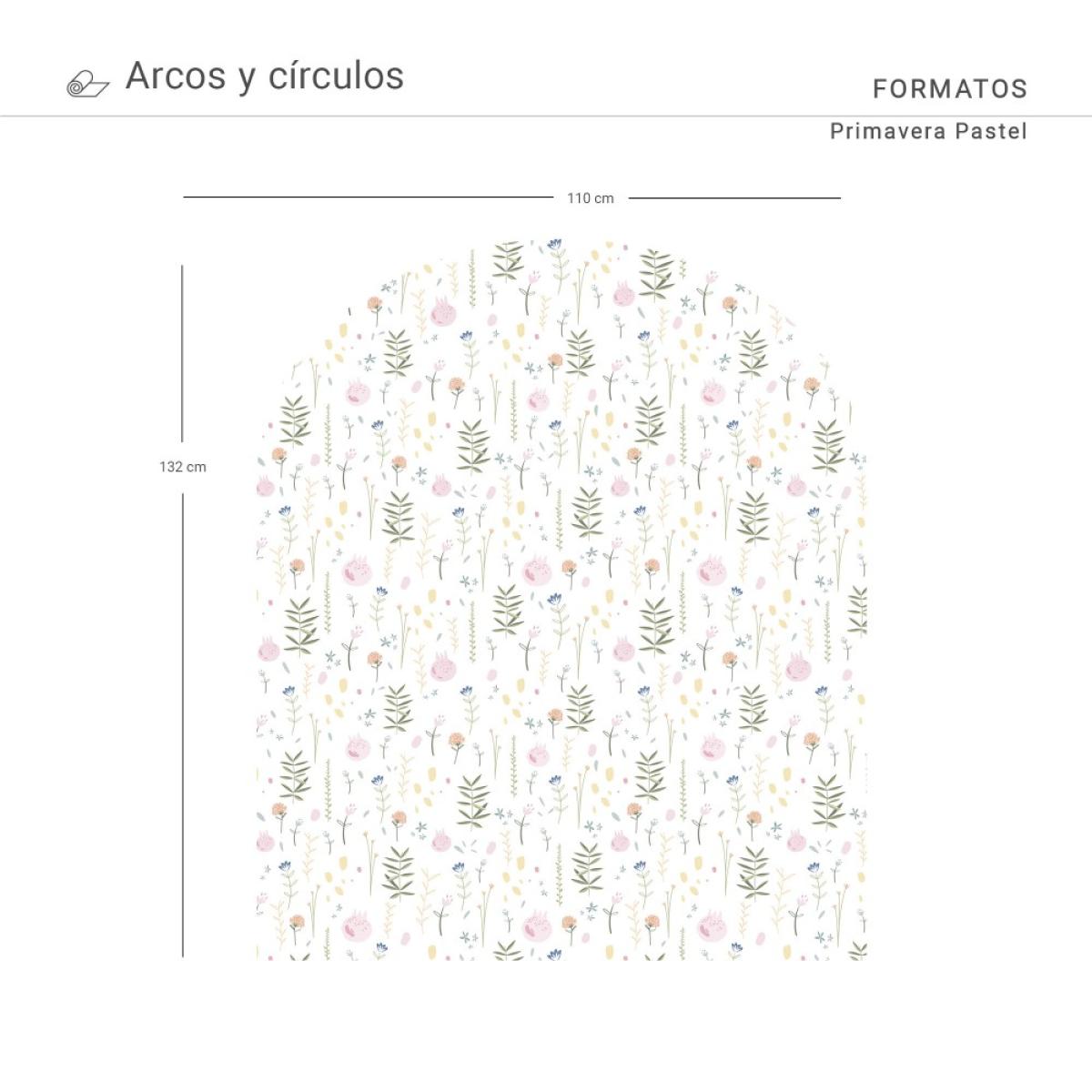 Arco pintado vinílico autoadhesivo PRIMAVERA