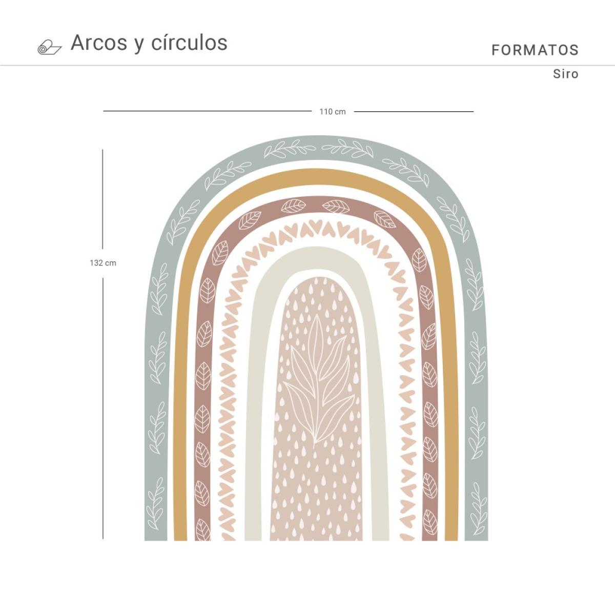 Arco pintado vinílico autoadhesivo SIRO