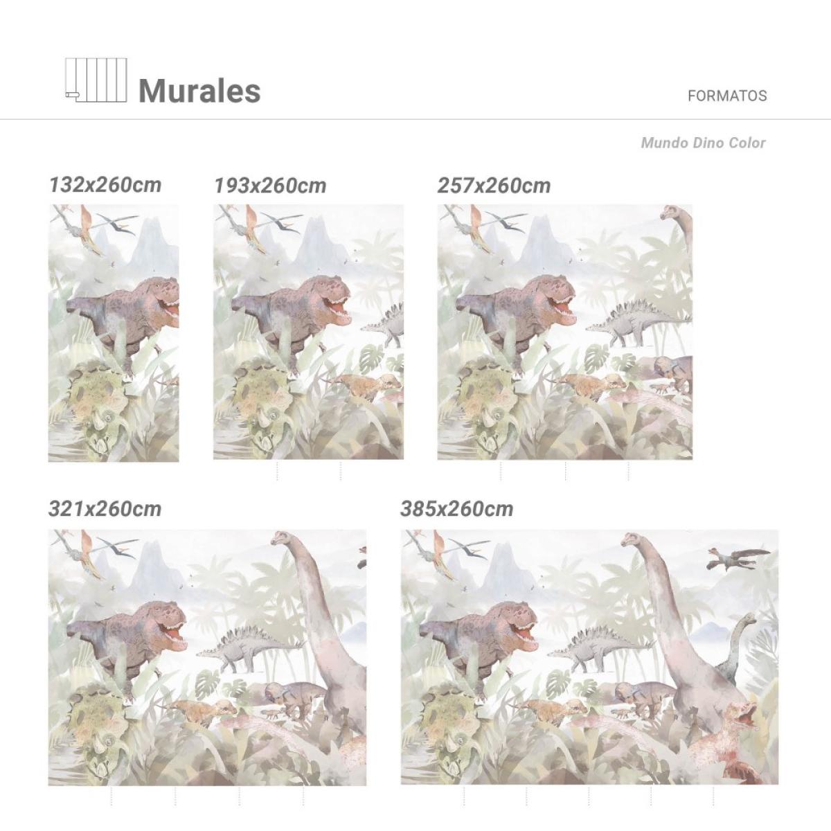 Mural autoadhesivo texart MUNDO DINO