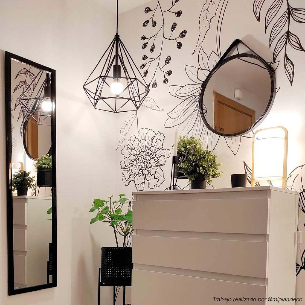 Mural autoadhesivo texart FLORES