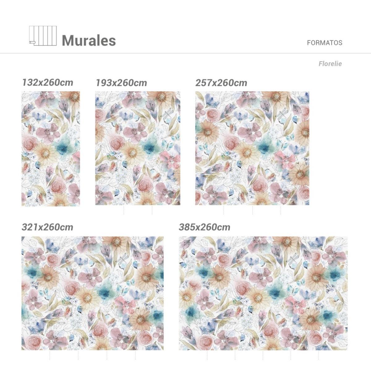Mural autoadhesivo texart FLORELIE