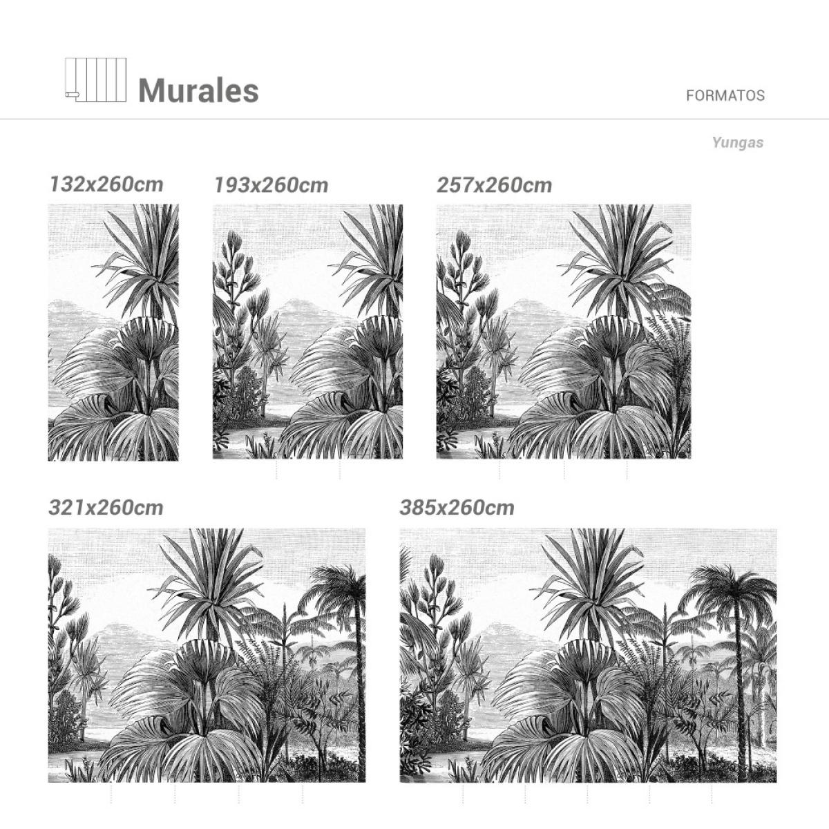 Mural autoadhesivo canvas YUNGAS