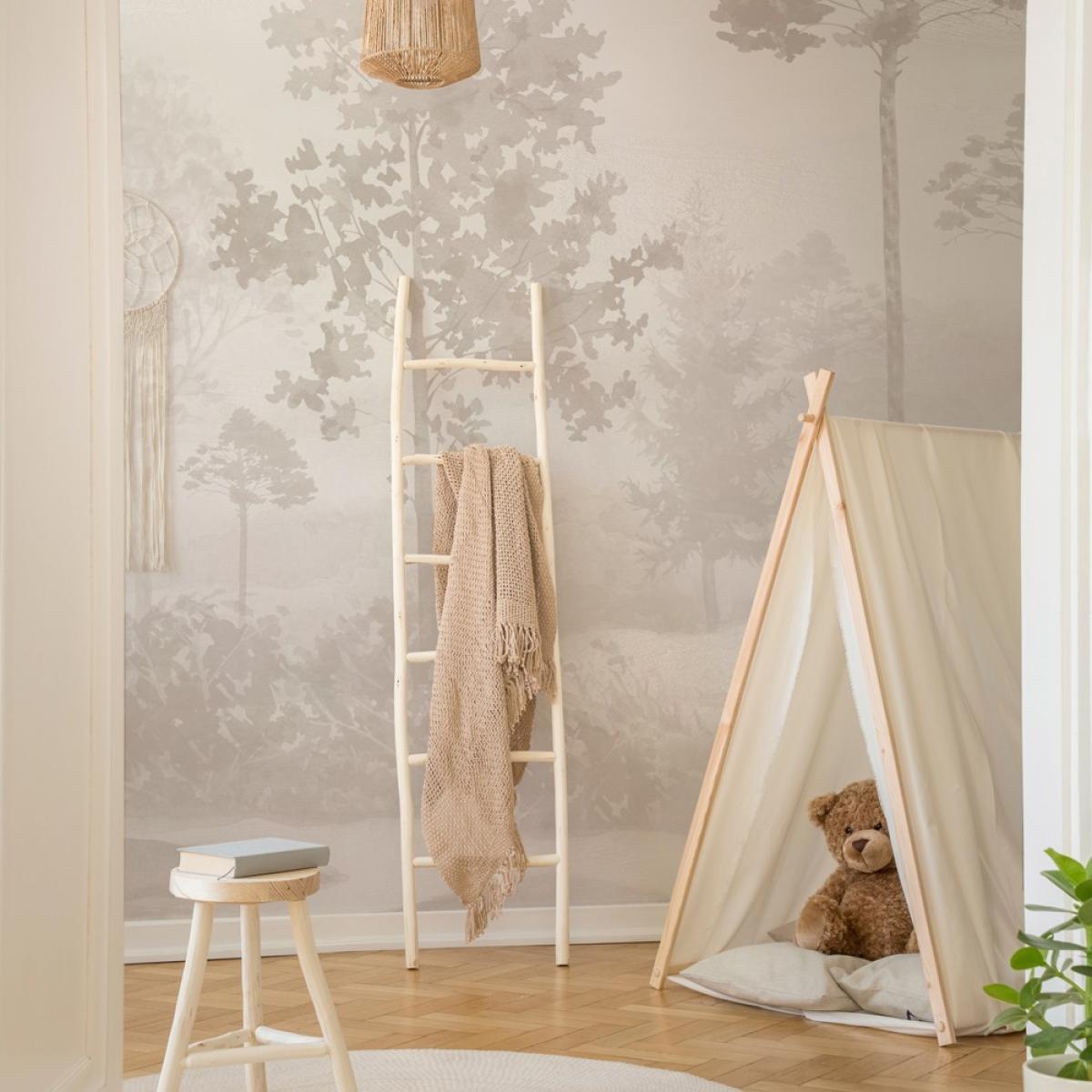 Mural autoadhesivo canvas THE LOST FOREST CREMA