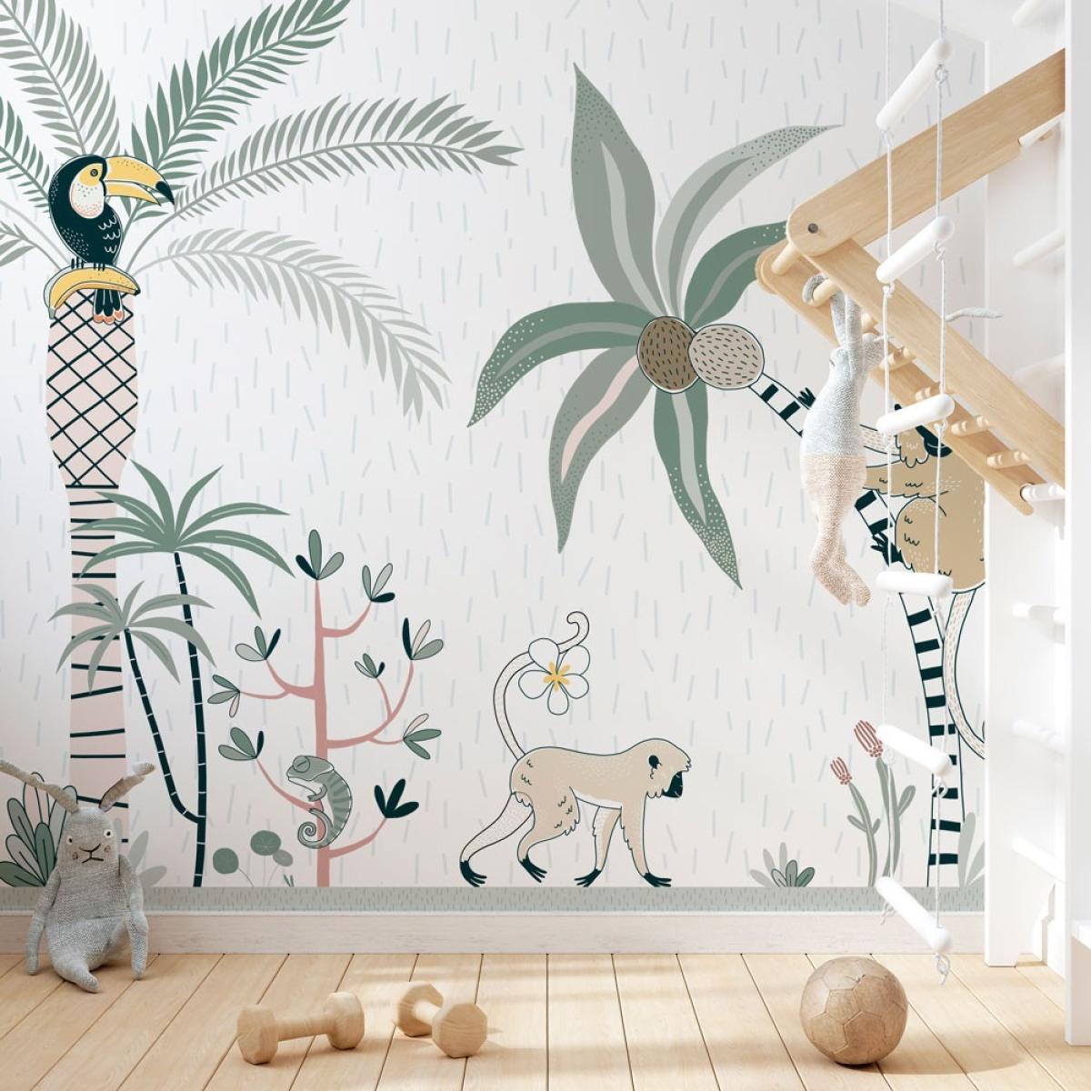 Mural autoadhesivo canvas TROPICAL