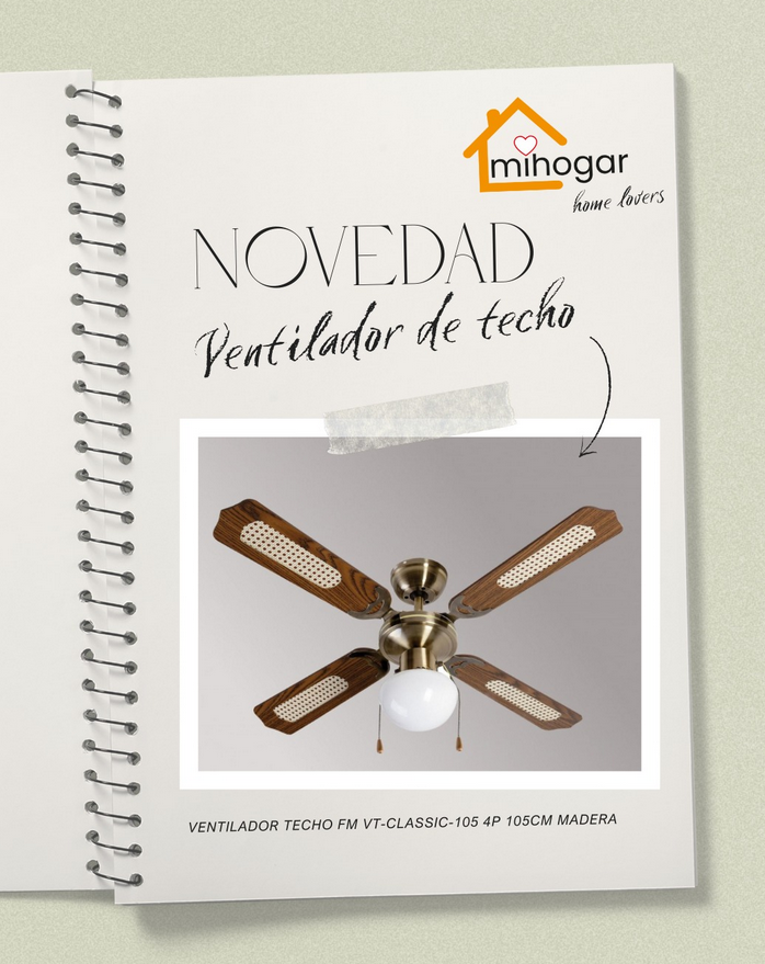 novedad ventilador de techo
