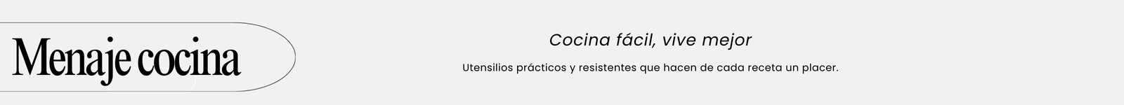menaje cocina