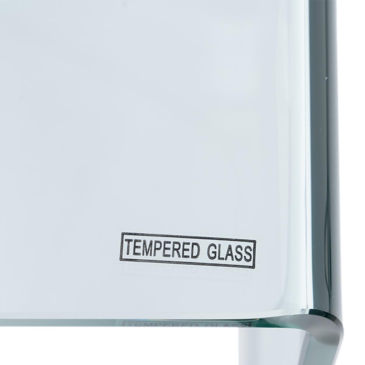 Consola transparente cristal 12mm 125 x 40 x 76 cm