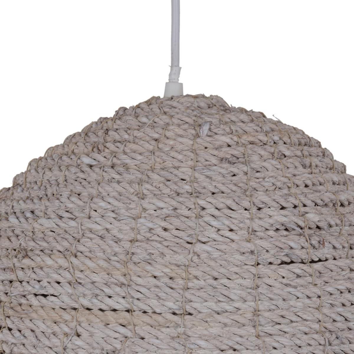 Lámpara techo blanco 100% fibra natural 43 x 43 x 52 cm