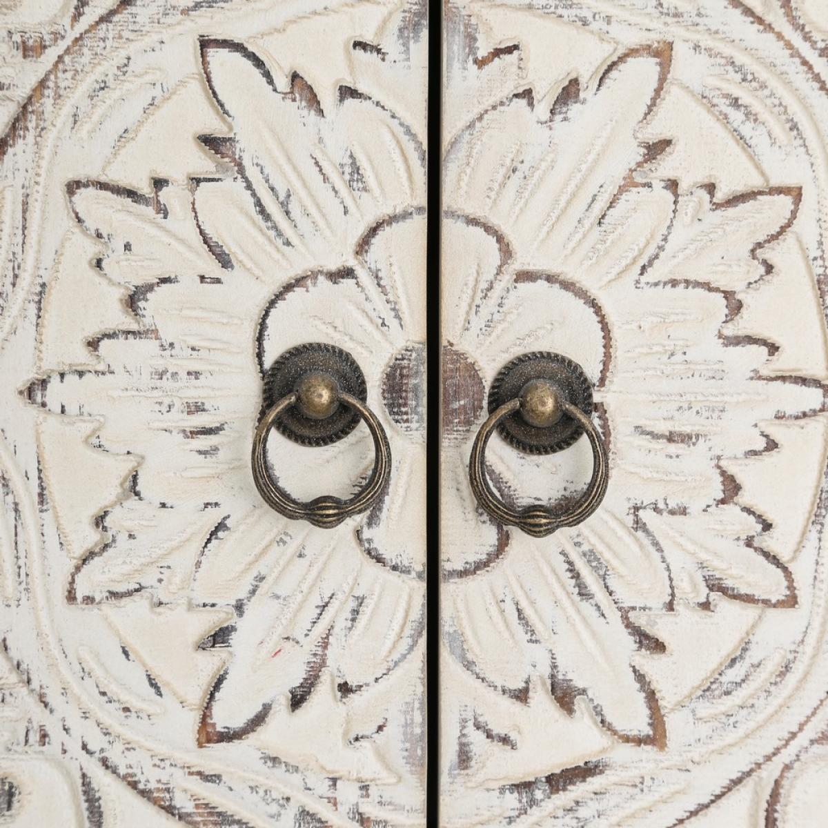 Consola blanco rozado 63 x 26 x 80 cm