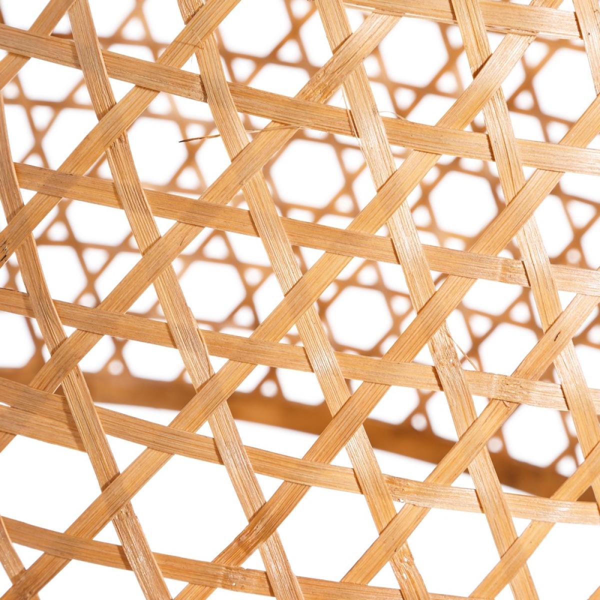 S-2 lámpara techo natural bambú 42 x 42 x 42 cm