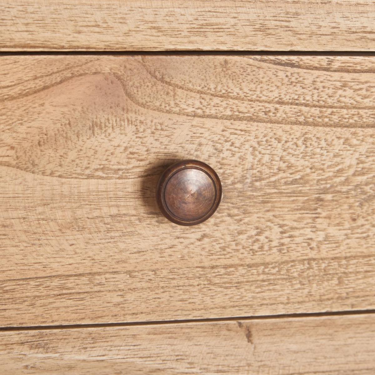 Consola natural madera mindi 85 x 23 x 80 cm