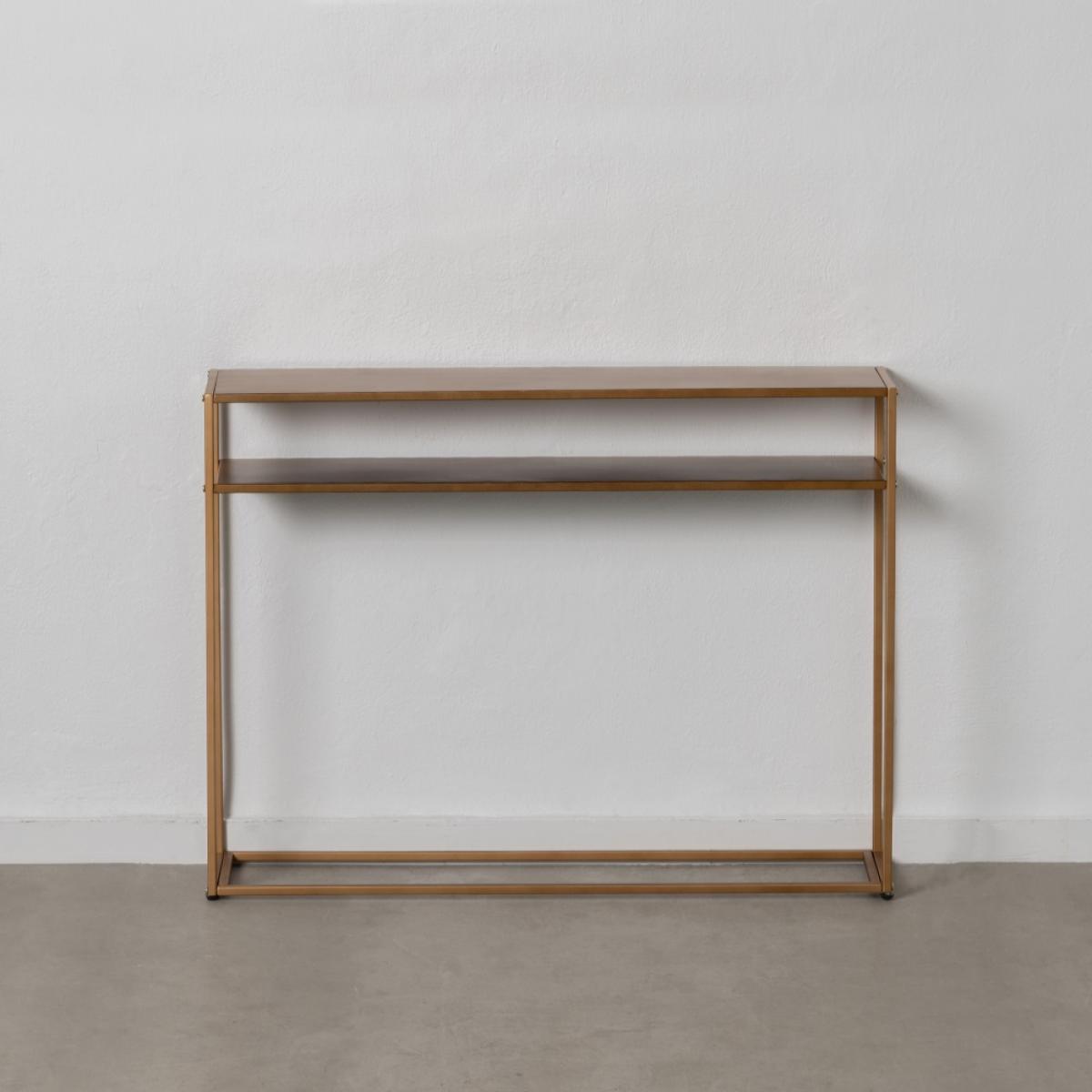 Consola oro viejo metal 100 x 22 x 76 cm
