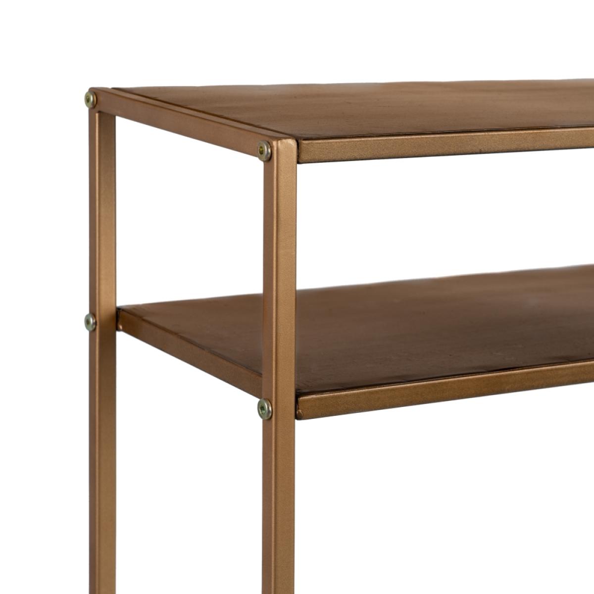 Consola oro viejo metal 100 x 22 x 76 cm