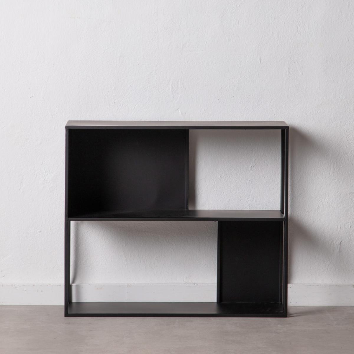 Estantería negro metal 70 x 22 x 60 cm