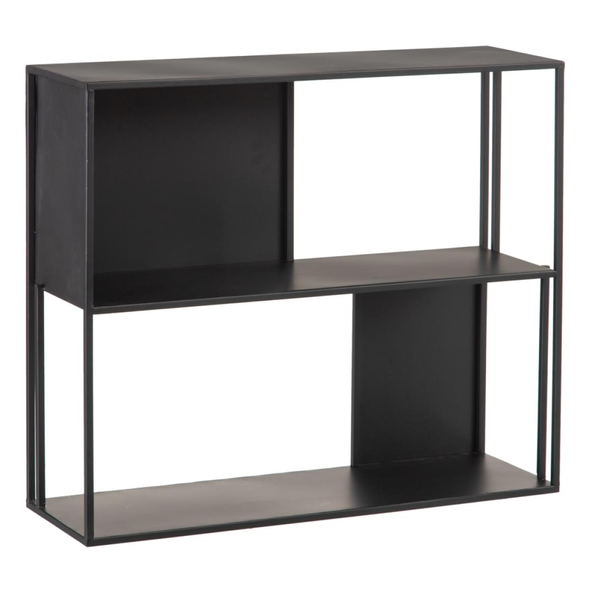 Estantería negro metal 70 x 22 x 60 cm