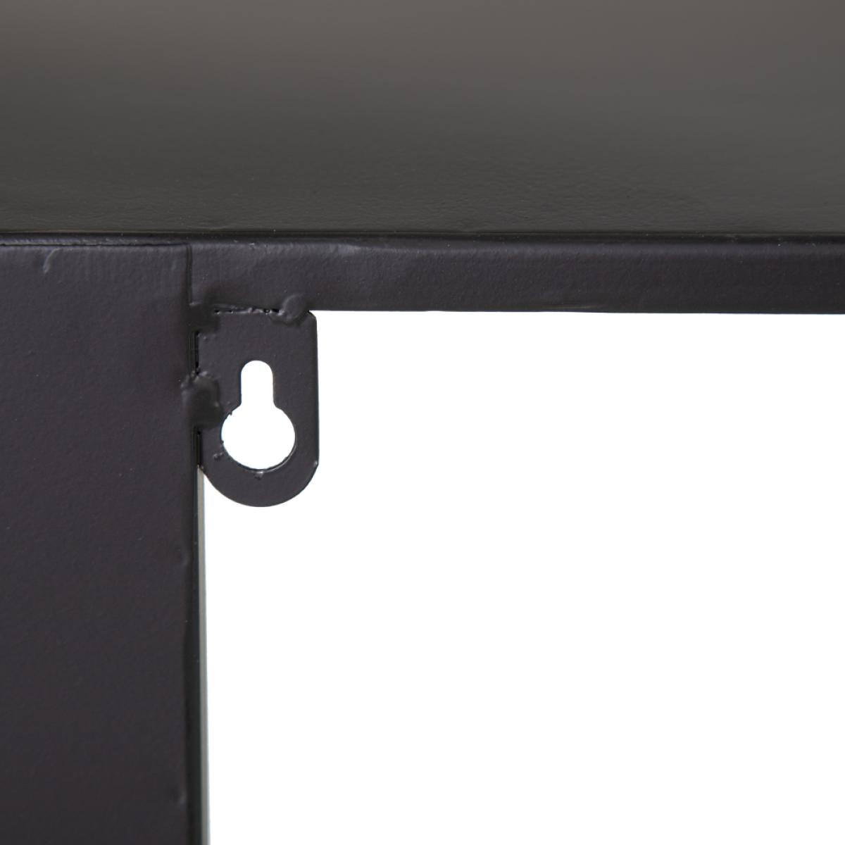 Estantería negro metal 70 x 22 x 60 cm