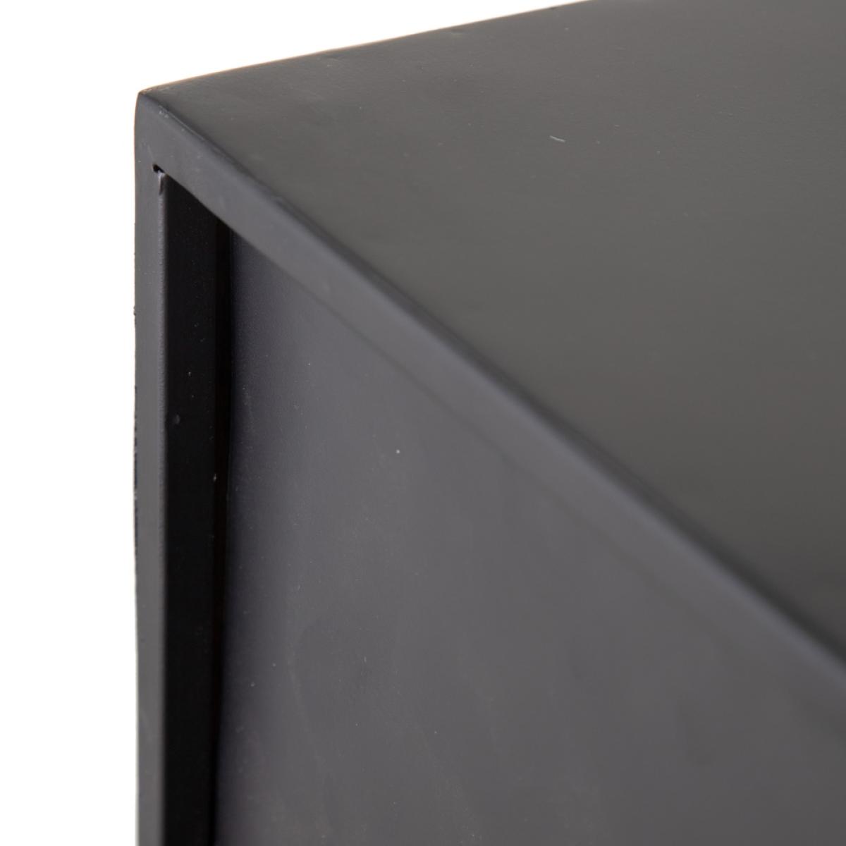 Estantería negro metal 70 x 22 x 60 cm
