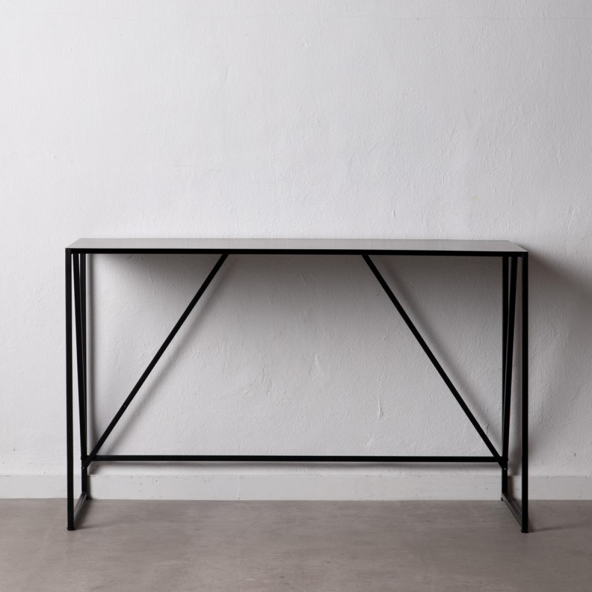 Escritorio negro metal 119,50 x 50 x 73 cm