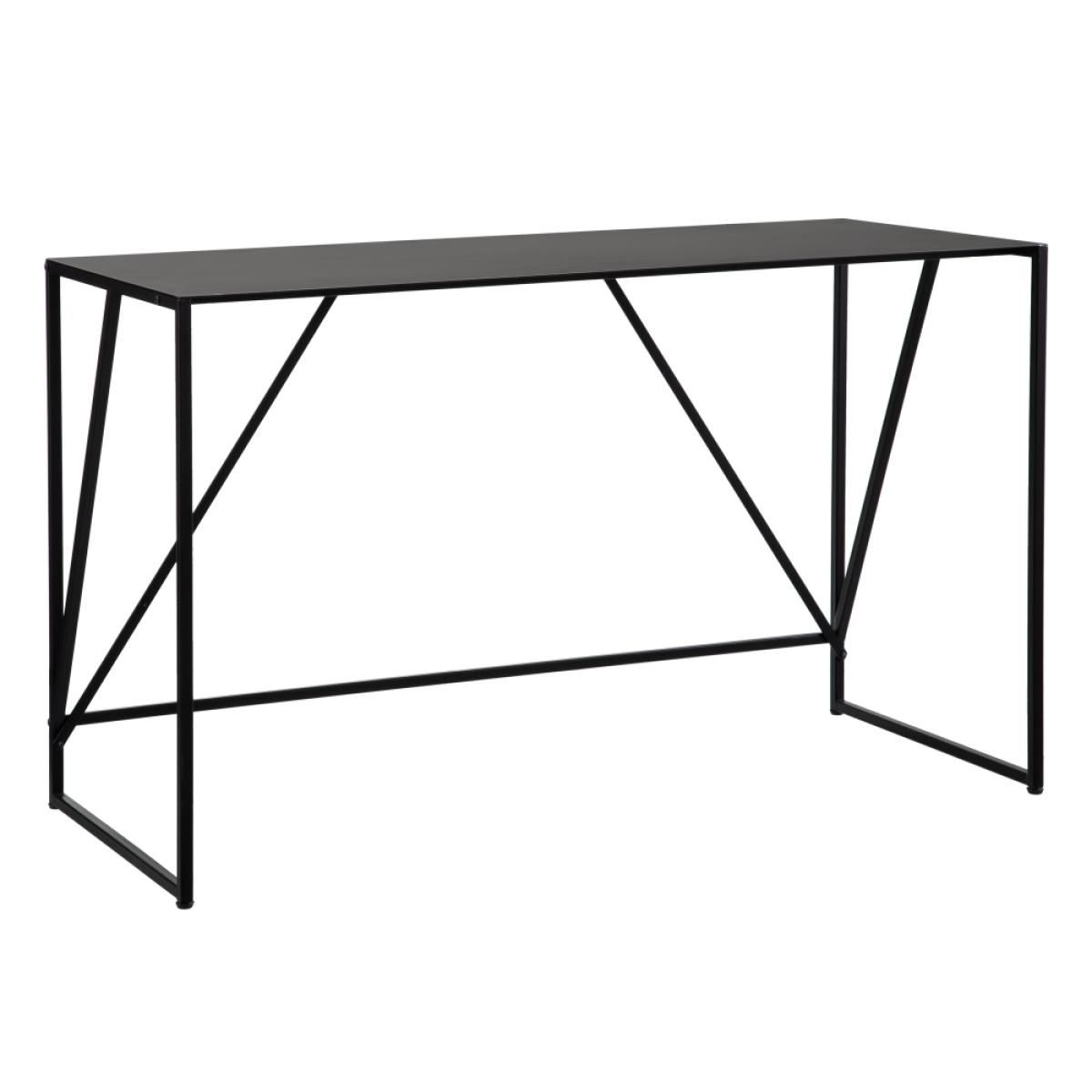 Escritorio negro metal 119,50 x 50 x 73 cm