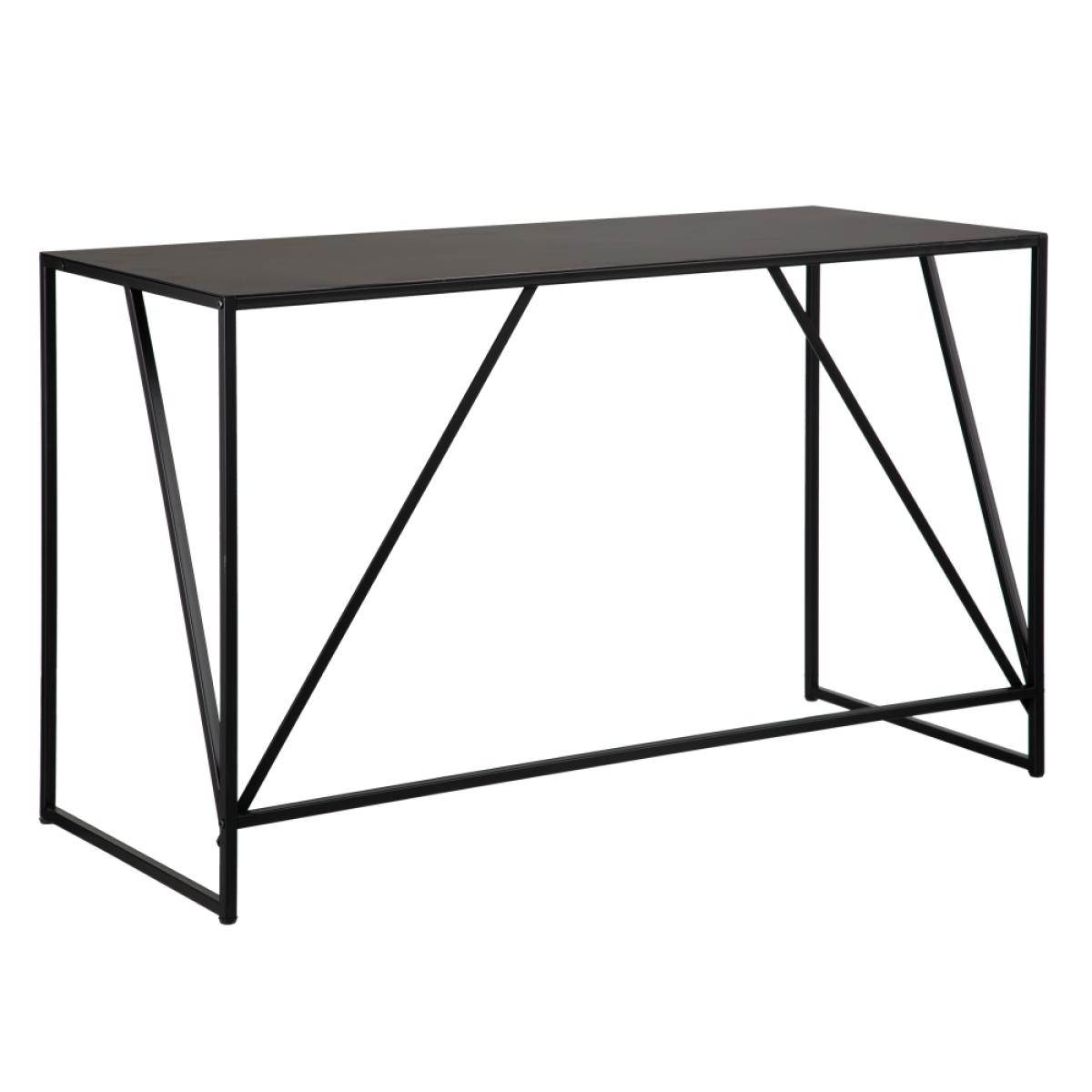 Escritorio negro metal 119,50 x 50 x 73 cm