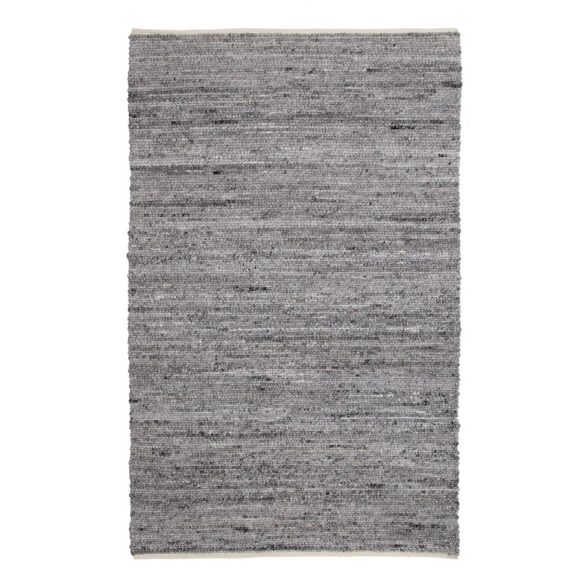 Alfombra gris tejido decoración 160 x 230 cm
