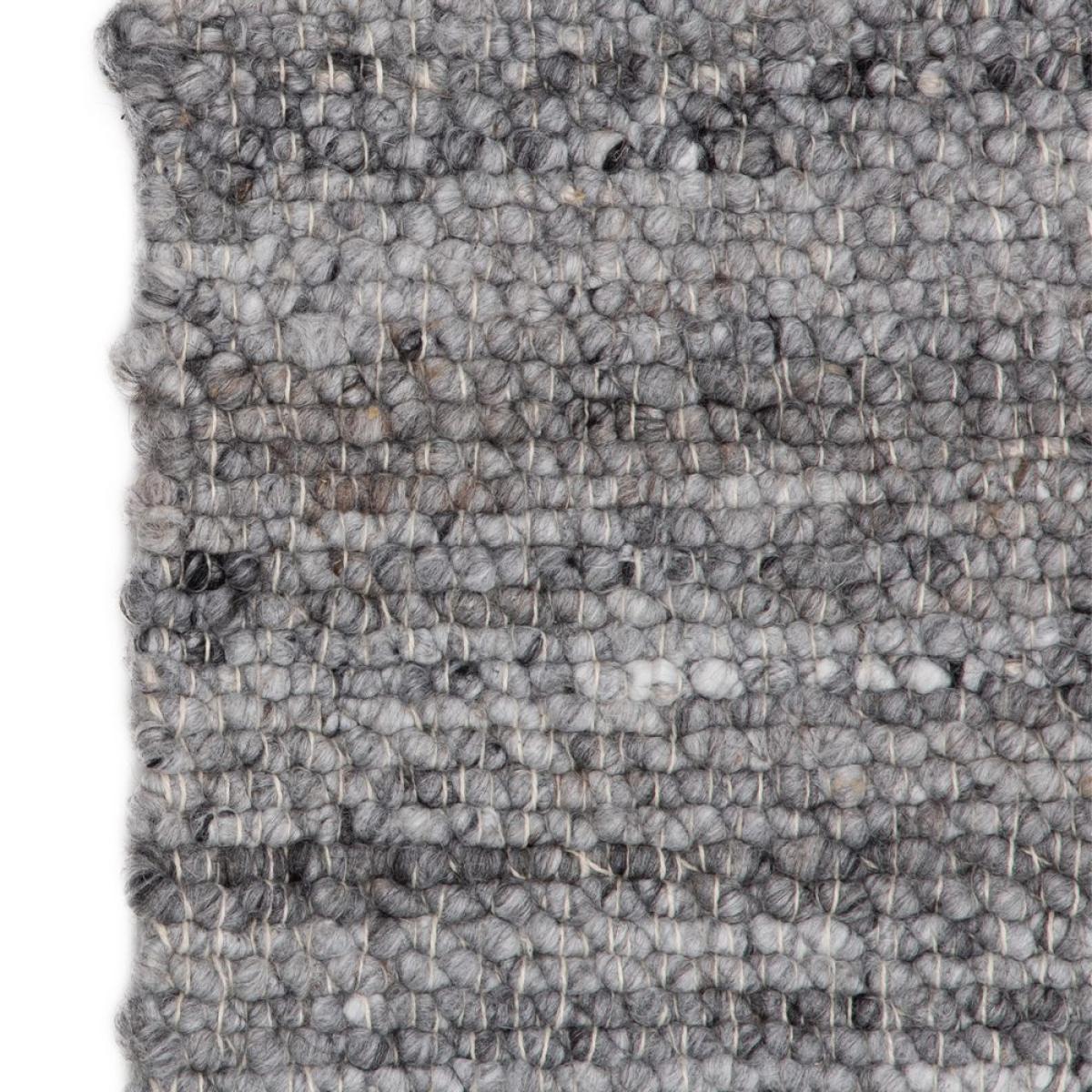 Alfombra gris tejido decoración 160 x 230 cm