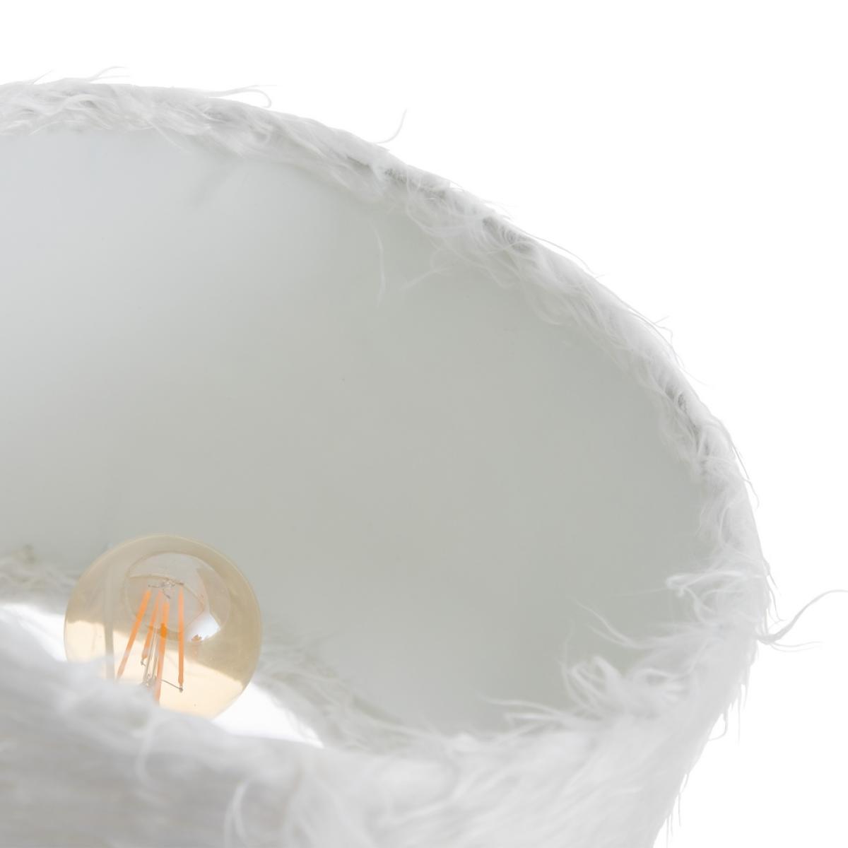Lámpara mesa animal blanco poliresina 61 x 26 x 55 cm