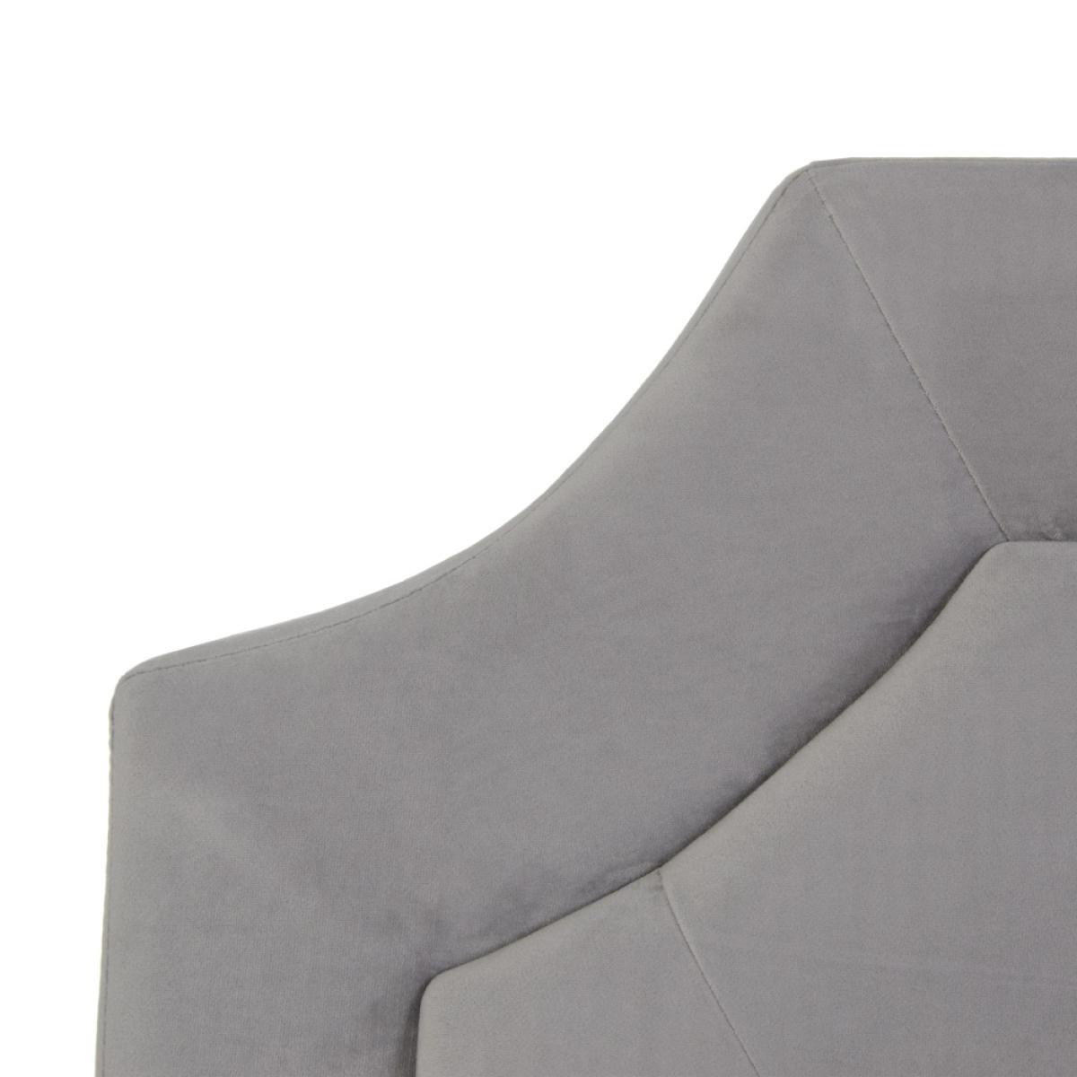 Cabecero gris tejido dormitorio 160 x 7 x 78 cm