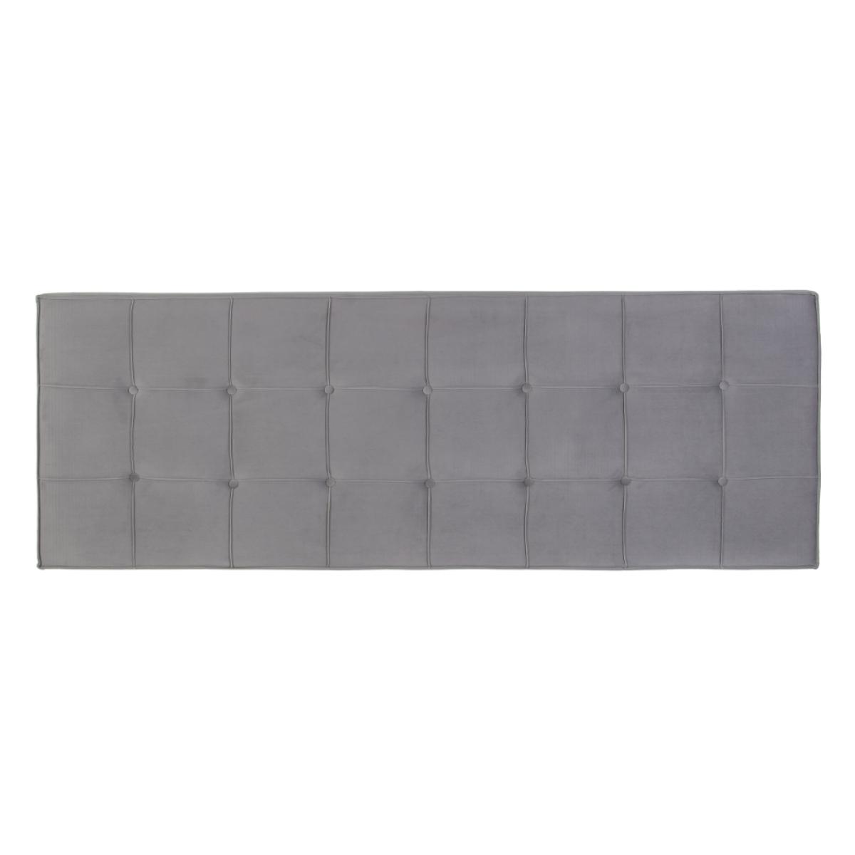 Cabecero gris tejido dormitorio 180 x 7 x 64 cm