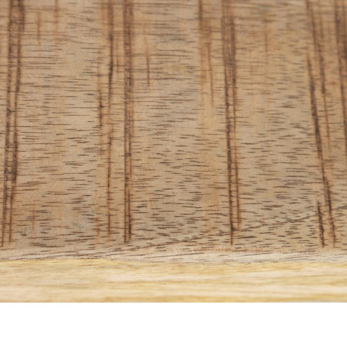 Mesa comedor natural-negro 160 x 80 x 76 cm