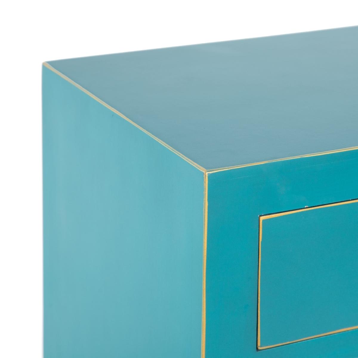 Mesita azul dm-madera oriental 45 x 30 x 66 cm