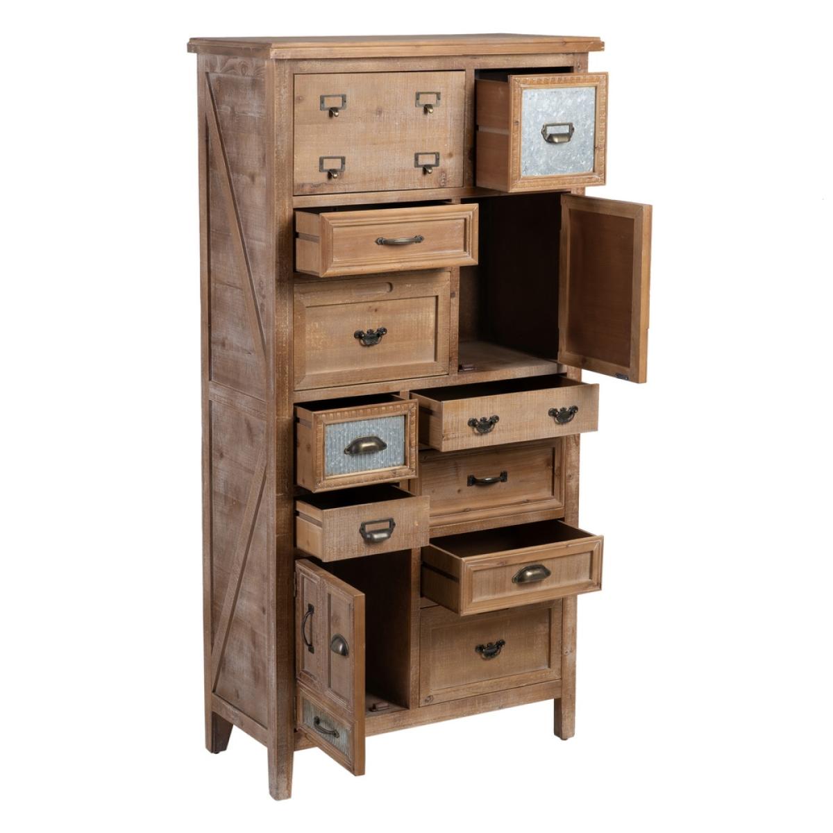 Mueble auxiliar madera de abeto - mdf 80 x 36 x 155 cm