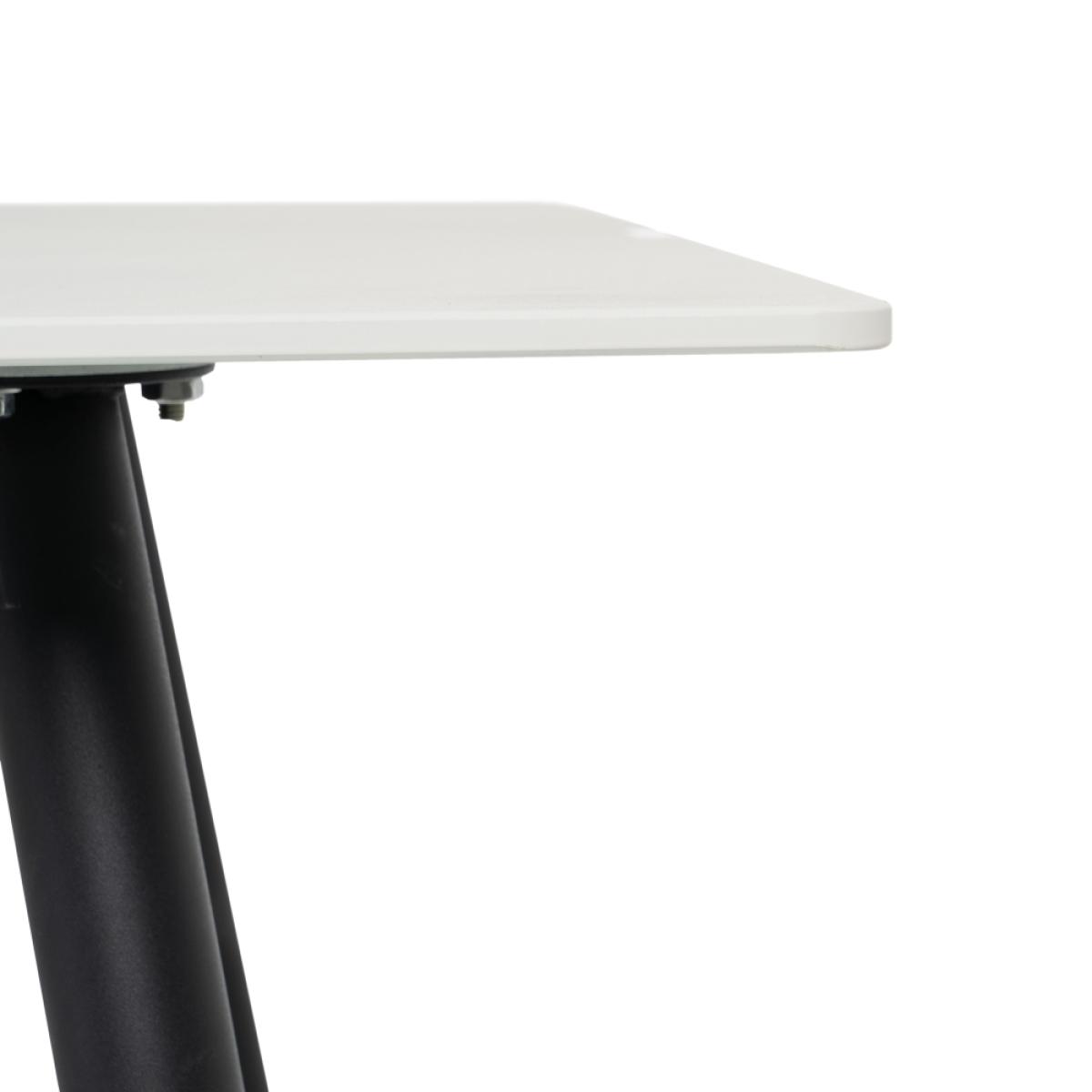 Mesa comedor marmolado blanco-negro 150 x 80 x 75 cm