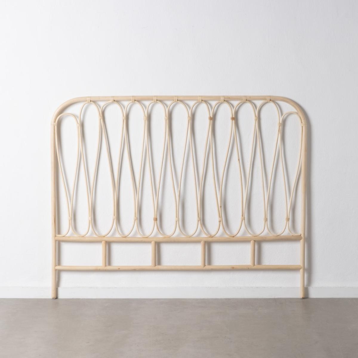 Cabecero natural ratán dormitorio 160 x 3 x 125 cm