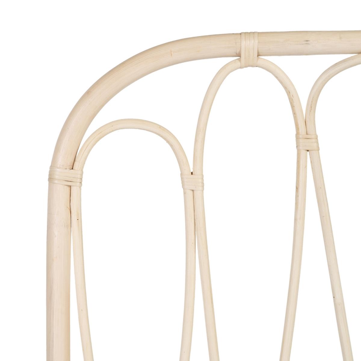 Cabecero natural ratán dormitorio 160 x 3 x 125 cm