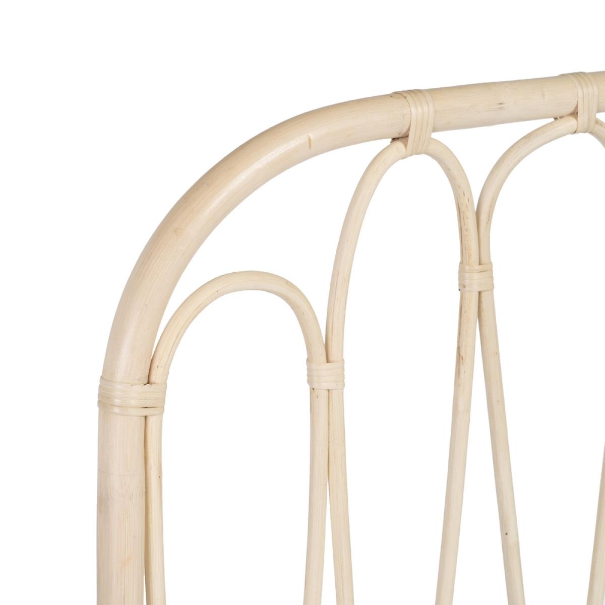 Cabecero natural ratán dormitorio 160 x 3 x 125 cm