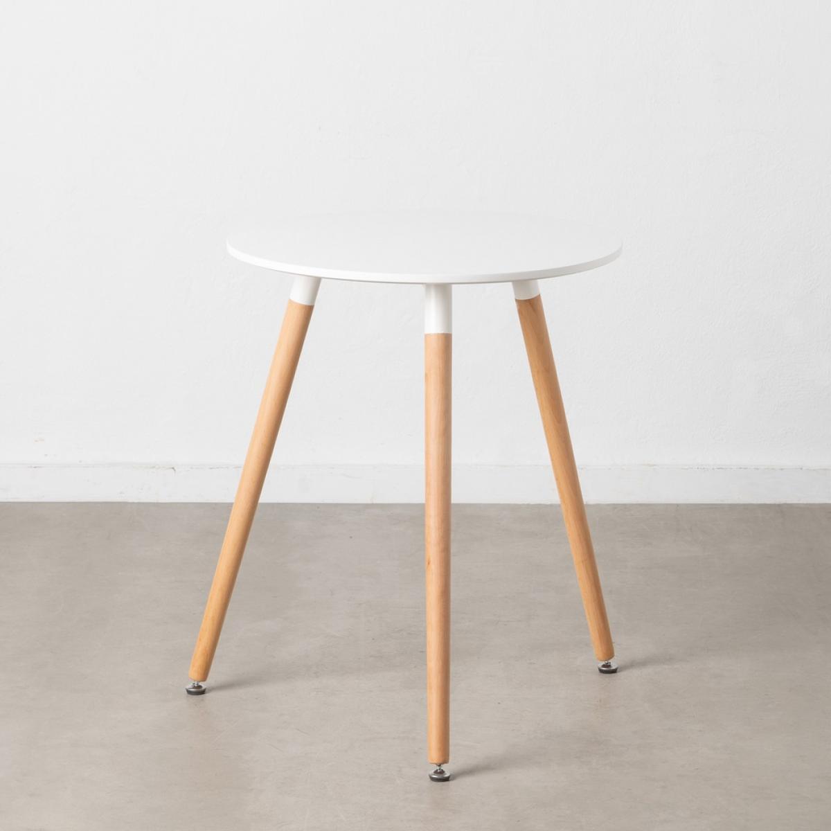 Mesa comedor blanco dm-madera 60 x 60 x 74 cm