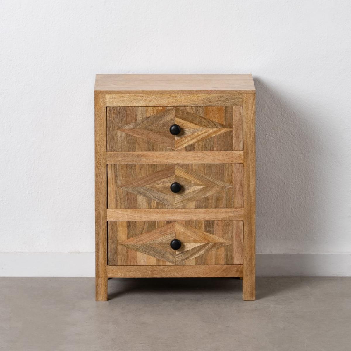 Mesita natural madera de mango 45 x 31 x 60 cm
