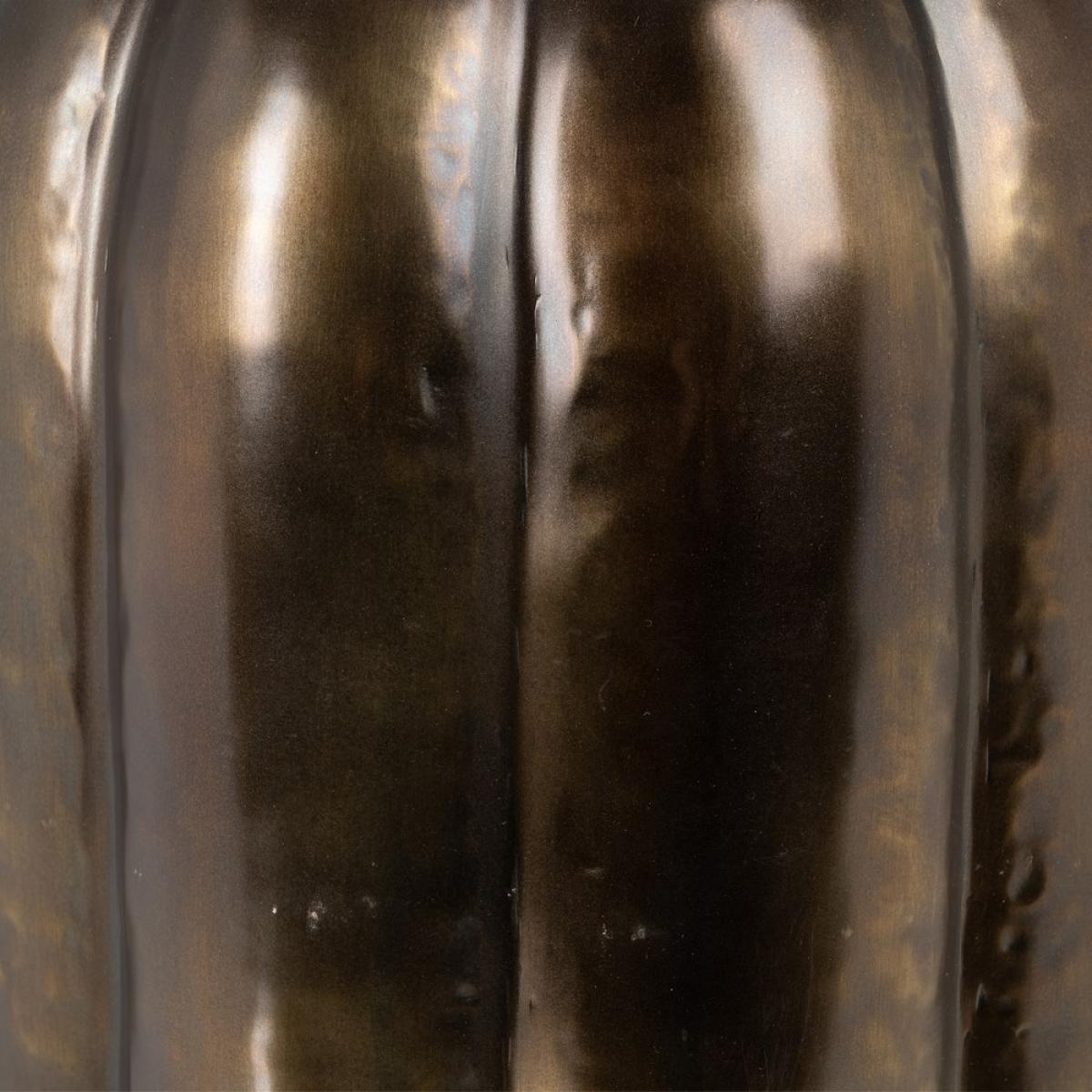 Lámpara mesa bronce tejido-metal 48,50 x 48,50 x 87 cm