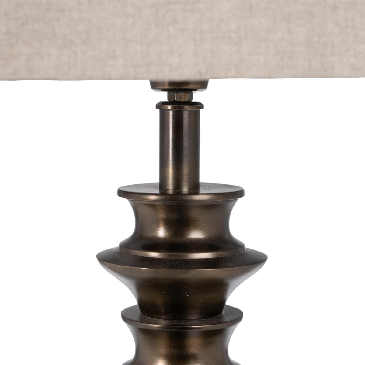 Lámpara mesa bronce tejido-metal 41 x 41 x 88,50 cm