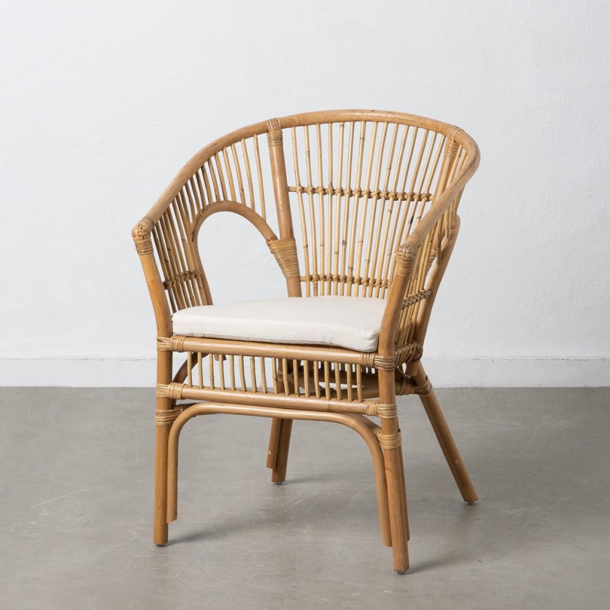 Sillón natural ratán salón 57 x 58 x 80 cm 310608064
