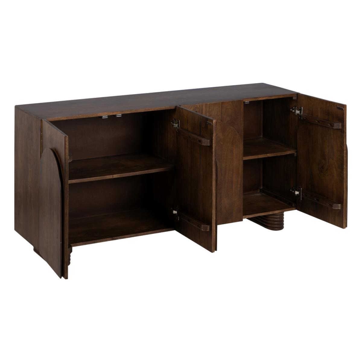Aparador marrón madera de mango salón 150 x 40 x 75 cm
