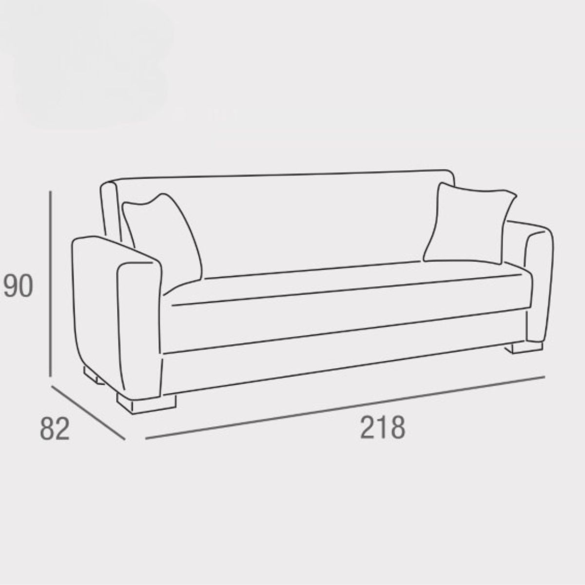Sofá cama clic clac con arcón DAVIS