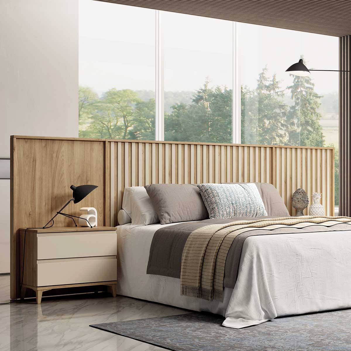 Cabecero y mesitas KELEN